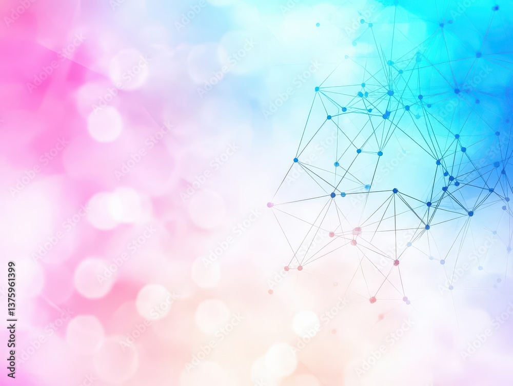 Aufkleber Vibrant and colorful background featuring lines and dots creating a lively and playful visual composition