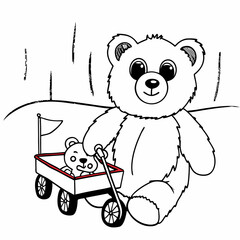 teddy bear with a gift