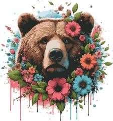 bear for T Shirt 