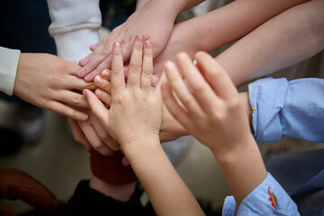United Hands Expressing Unity and Cooperation