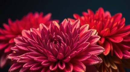 red dahlia flower