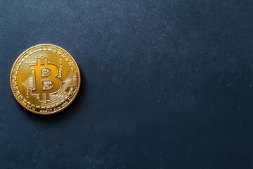 Shiny bitcoin coin capturing the attention of investors in the growing landscape of digital currency and financial technology