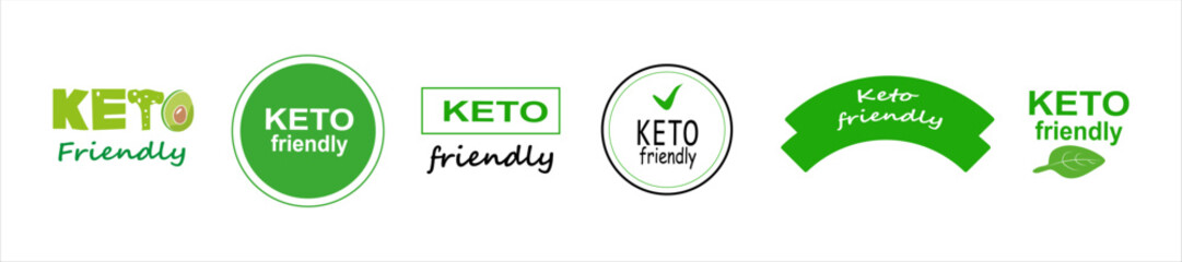 Set of Eco. Free gluten. Natural. Keto. Keto diet. Set organic icon. Eco.100%, Eco ,Organic product, Vegan. Vector icons.