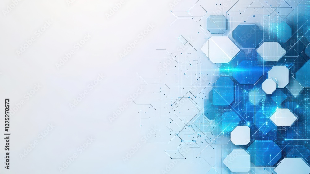 Fototapete Captivating blue and white abstract background with fluid shapes and soft gradients perfect for modern design projects