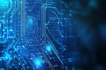 Detailed circuit board layout set against a compelling circuit board background for electronic and technology themes