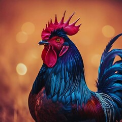 Add unique feather colors like blue, purple, or glowing elements. Incorporate magical features, such as glowing eyes or mystical tail patterns.