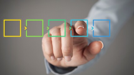 Hand checking task on digital checklist