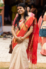 Fototapeta premium Pretty woman in sari