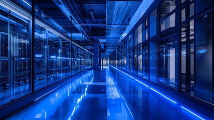 Obraz premium Futuristic Data Center