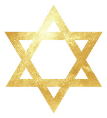 PNG Gold hexagram icon symbol shape