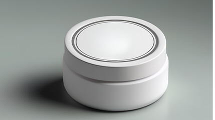 Moisturizing Cream Face Mockup with blank label, skincare mockup