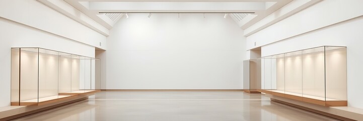 Empty Museum Showcase - Design Concept Mockup