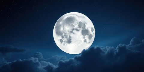 Fototapeta premium Majestic Lunar Landscape Background