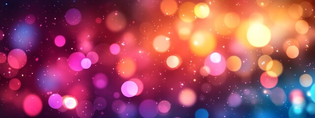 Obraz premium Colorful bokeh background with soft gradients and light trails for a dreamy effect