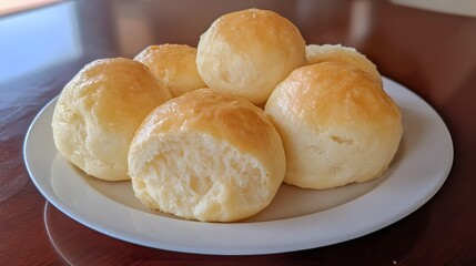 Golden Brown Homemade Dinner Rolls Closeup