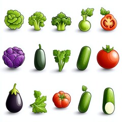 Colorful Veggie Illustration
