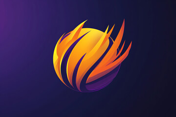 Obraz premium Vibrant and Dynamic Basketball with Colorful Splashes