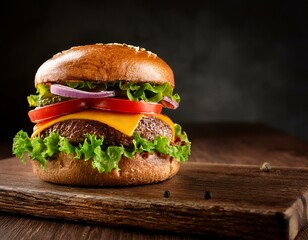  Burger special discount banner with blank space for text. Burger banner 