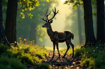 deer in the wild