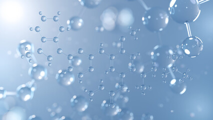 osimertinib molecular structure 3d, antineoplastic agents structural chemical formula view from a microscope