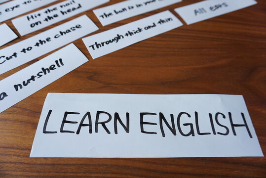 英語学習のためのイディオムのカード