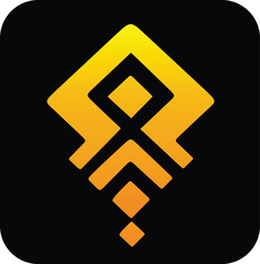 Obraz premium vector shaped icon or logo with a modern and futuristic look