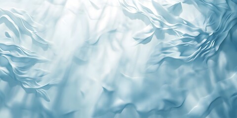 Obraz premium Abstract Light Blue Fabric Background with Flowing Pattern