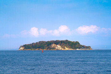 Naklejka premium 猿島, 東京湾に浮かぶ離島