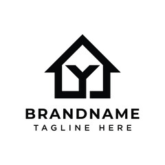 Letter Y Home Modern Logo, symbolizing luxury, elegance, and premium living