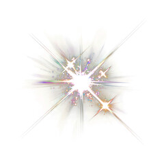 Obraz premium PNG Sparkle light effect night.