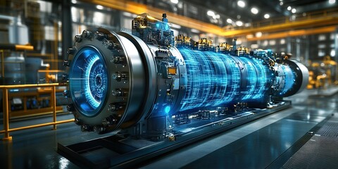 Advanced technology machinery displayed in a modern industrial facility showcasing innovative engineering