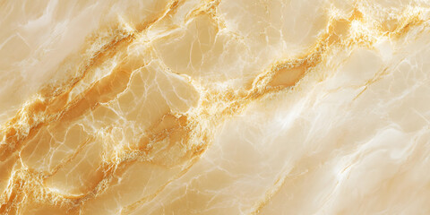 Obraz premium Champagne beige marble background with rich golden veins, polished and warm neutral elegance.
