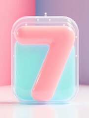 3d rendering digital font big sale event countdown concept element