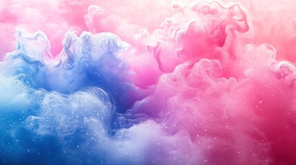 Colorful ink swirling in water, vibrant background, abstract art