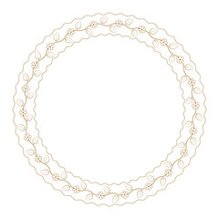 Decorative frame in floral style.