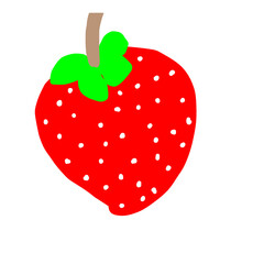 strawberry isolated on white background