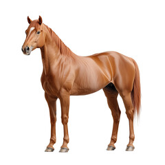 Obraz premium Majestic horse running pasture animal image natural setting side view