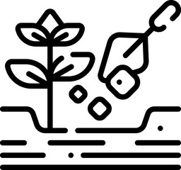 planting Illustration on a white background