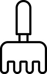 rake Illustration on a white background