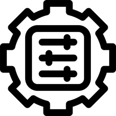 settings Illustration on a white background