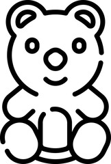 teddy bear Illustration on a white background