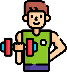 trainer Illustration on a white background