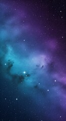 A deep-space starfield with a seamless gradient of violet, cyan, and deep navy blue