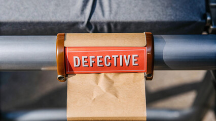 Defective label on product emphasizes importance of quality control in manufacturing processes. This highlights need for thorough inspections