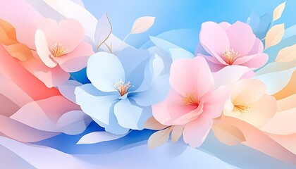 Pastel Floral Background Design