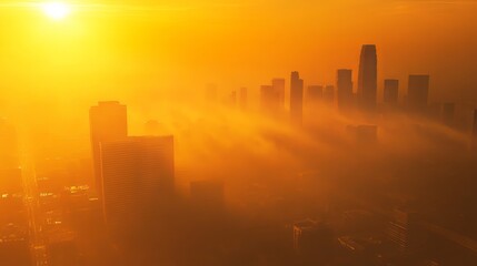 Fototapeta premium Toxic Haze from Wildfire Pollution
