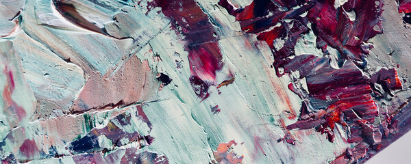 Abstract art background . Hand painting artwork on canvas .