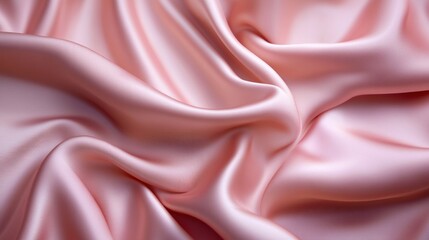 Soft, flowing,  pink silk