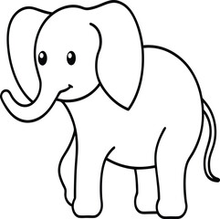 Fototapeta premium elephant cartoon illustration