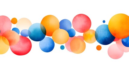 Colorful abstract circles digital art visual design modern aesthetics creative space vibrant composition